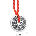 925 Silver Wealth Coin & Acquired Bagua Pendant