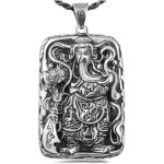 925 Silver Warrior Wealth God Guan Gong Pendant