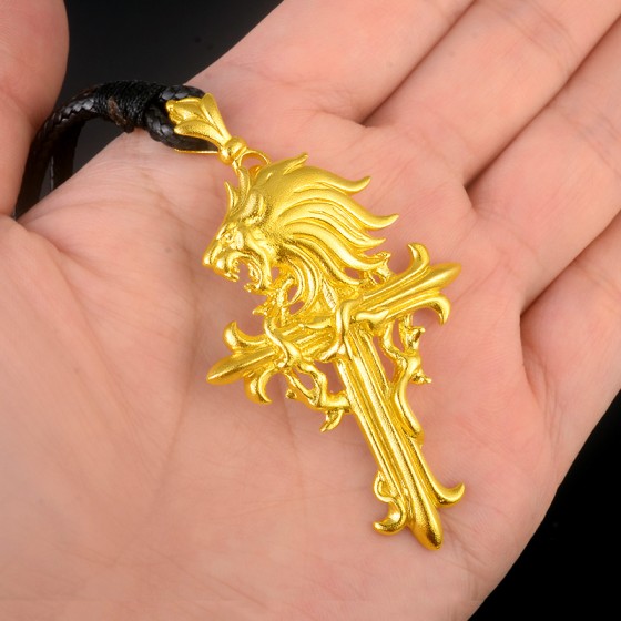 999 Pure Gold Cross Pendant - Final Fantasy VIII Griever Legendary Collector's Edition