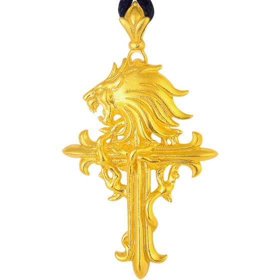 999 Pure Gold Cross Pendant - Final Fantasy VIII Griever Legendary Collector's Edition