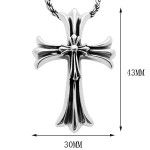 925 Silver Double-Layer Cross Pendant