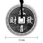 990 Pure Silver Fortune & Prosperity Pendant