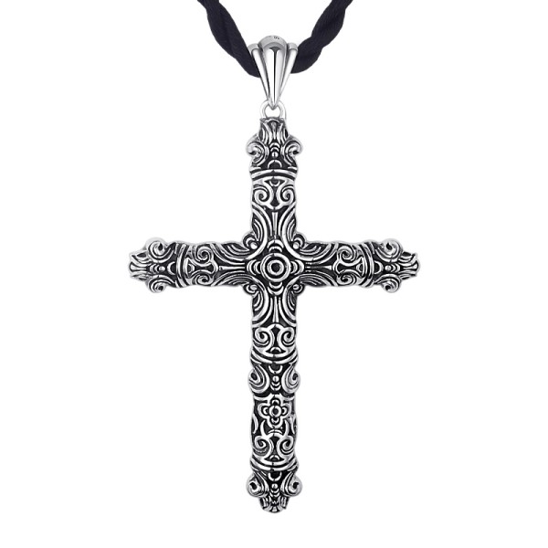 990 Pure Silver Classic Cross Pendant