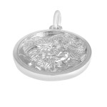 Pt950 Platinum Palden Lhamo Six-Syllable Mantra Pendant