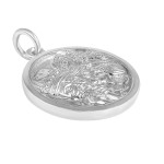 Pt950 Platinum Palden Lhamo Six-Syllable Mantra Pendant