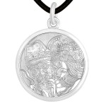 Pt950 Platinum Palden Lhamo Six-Syllable Mantra Pendant