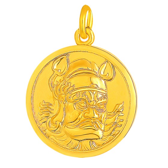 999 Pure Gold Ancient-method Zhong Kui Pendant - Blessing & Home Protection Deity