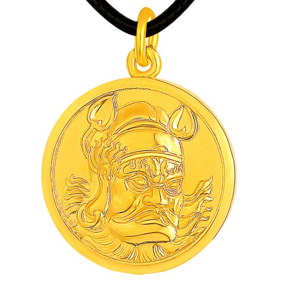 999 Pure Gold Ancient-method Zhong Kui Pendant - Blessing & Home Protection Deity