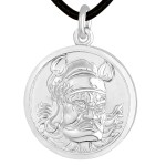 Pt950 Platinum Zhong Kui Pendant - Blessing & Home Protection Deity