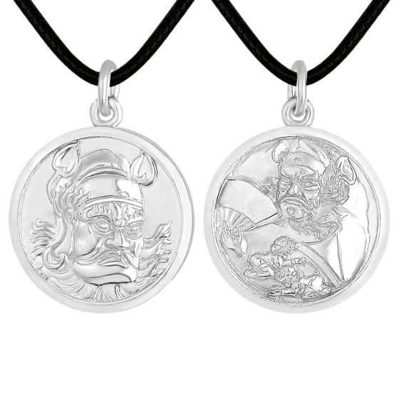 Pt950 Platinum Zhong Kui Pendant - Blessing & Home Protection Deity