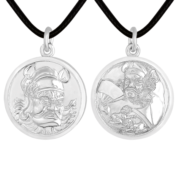 Pt950 Platinum Zhong Kui Pendant - Blessing & Home Protection Deity