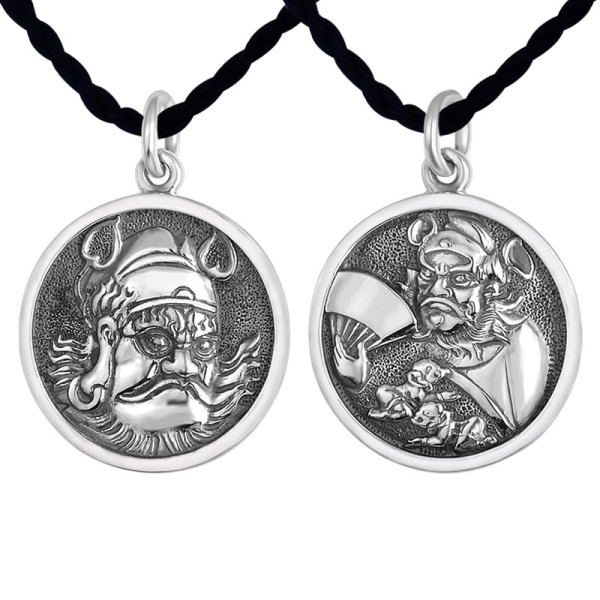 925 Silver Zhong Kui Thai Silver Pendant - Blessing & Home Protection Deity
