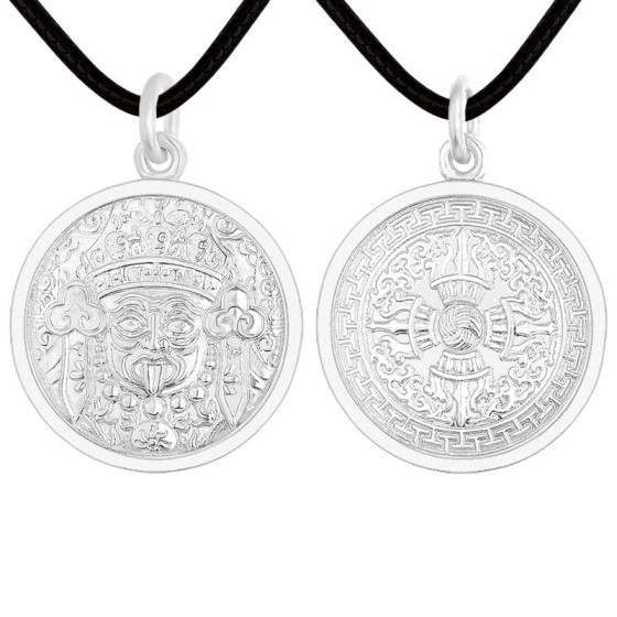 Pt950 Platinum Palden Lhamo Vajra Pendant