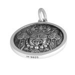 925 Silver Palden Lhamo Female Wealth Deity Vajra Pendant