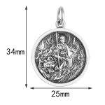 925 Silver Ksitigarbha Bodhisattva Pendant