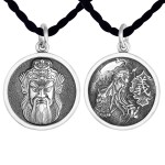 925 Silver Warrior Wealth God Lord Guan Pendant