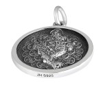 925 Silver Three-Legged Toad Wealth Coin Pendant