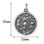 925 Silver Four Divine Beasts Guardian Pendant