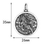 925 Silver Kylin Wealth Double-Sided Pendant
