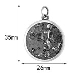 925 Silver Carp Leaping Dragon Gate Pendant