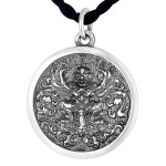 925 Silver Garuda and Great Wall Theme Pendant