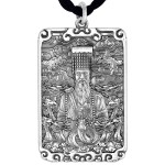 925 Silver Ziwei Emperor Bagua Pendant