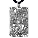 925 Silver Zhao Gongming Wealth God Bagua Pendant