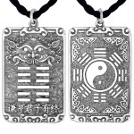 925 Silver Liu Hai Playing with Toad Bagua Pendant