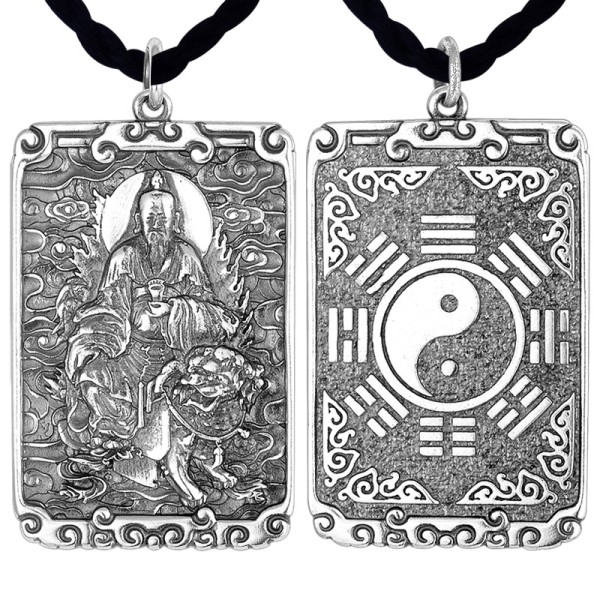 925 Silver Taiyi Jiuku Tianzun Bagua Pendant