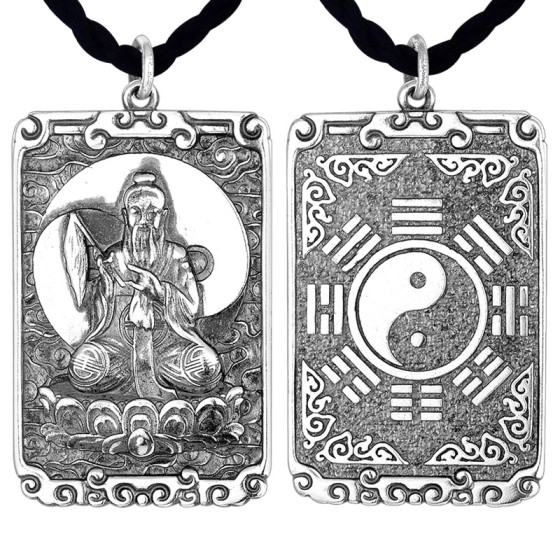925 Silver Taishang Laojun Bagua Pendant