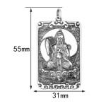 925 Silver Taishang Laojun Bagua Pendant