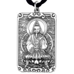 925 Silver Yuanshi Tianzun Bagua Pendant