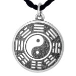 925 Silver Wenchang Emperor Bagua Pendant