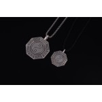 925 Silver Bagua Talisman Pendant