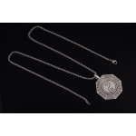 925 Silver Bagua Talisman Pendant