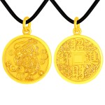 999 Pure Gold Ancient-method Pi Xiu Wealth Attracting Pendant