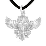 Pt950 Platinum Garuda Divine Bird Pendant