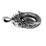 925 Silver Dragon- Phoenix Openwork Zodiac Pendant