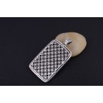 925 Silver Warrior Wealth God Guan Gong Pendant