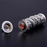 990 Pure Silver Openable Dragon Pillar Pendant