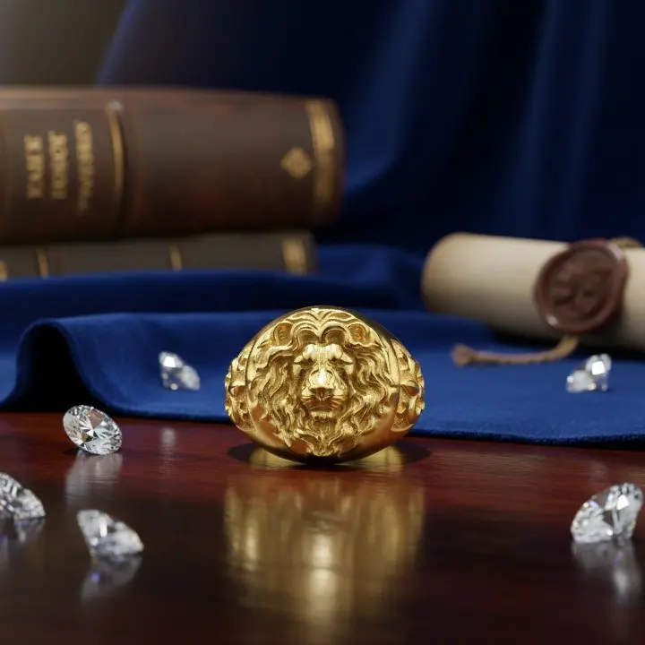 Egyptian Guard - Sovereign Lion Ring