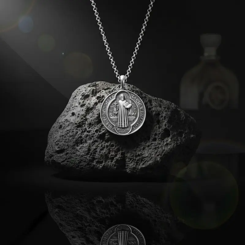 Saint Benedict Double-Sided Medal Pendant